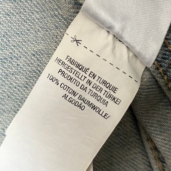 Topman Distressed Denim Jacket - Size M - NWT - Picture 10 of 10